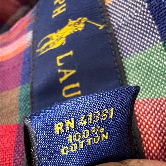 Polo Ralph Lauren Multicolor Plaid Button Down Shirt size 2XL tall - Picture 4 of 9
